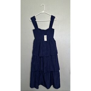 WeWoreWhat Corset Maxi Dress in Navy Blue Women's Size 00 NWT